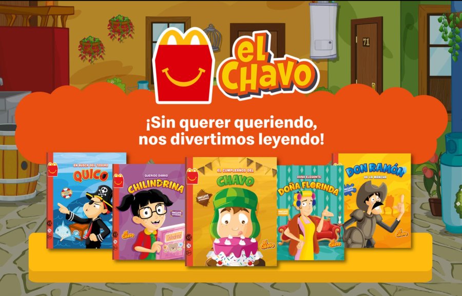 Lectura que une familias y generaciones: &ldquo;El Chavo&rdquo; llega a la Cajita Feliz Libros: &ldquo;Sin querer queriendo, nos divertimos leyendo&rdquo;