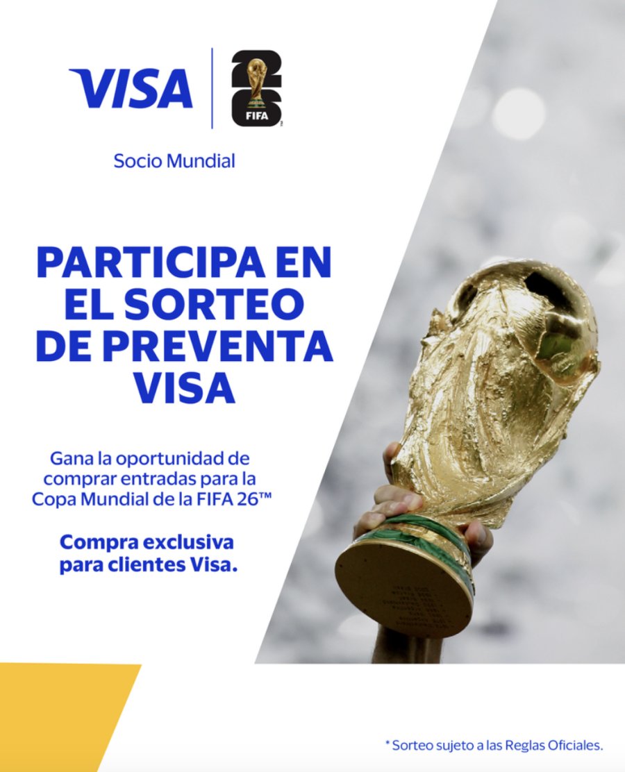 Siete cosas que necesitas saber sobre el Sorteo de Preventa Visa: Tu primera oportunidad para asegurar boletos para la Copa Mundial de la FIFA 26™