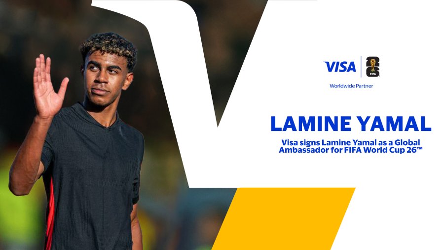 Visa anuncia a Lamine Yamal como embajador global rumbo a la Copa Mundial de la FIFA 26™